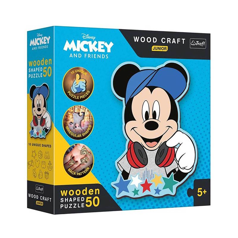 Holz Puzzle Junior 50  Disney - Mickey Maus von Trefl