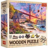 Holz Puzzle 1000 - Sonnenuntergang am Golden Gate Holz Puzzle 1000 - Sonnenuntergang am Golden Gate von Trefl