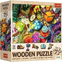 Holz Puzzle 500+1 - Bunte Cocktails von Trefl S.A.