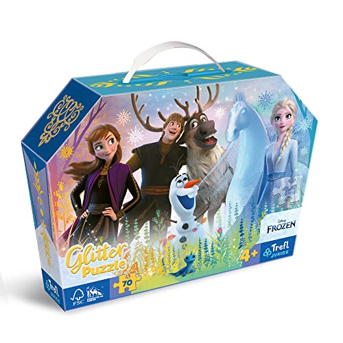 Junior Glitzer Puzzle 70 Teile Disney Frozen von Trefl