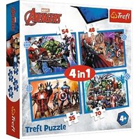 Marvel Avengers, 4 in 1 Puzzle (Kinderpuzzle) von PBS Deutschland GmbH & Co.KG