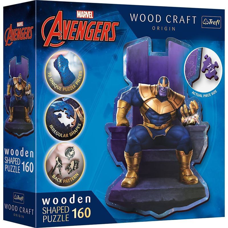 Holz Puzzle 160  Marvel Avengers - Thanos auf dem Thron von Trefl