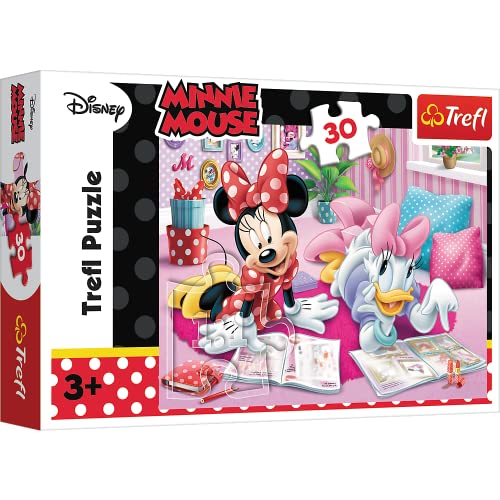 Trefl, Puzzle, Beste Freunde, Disney Minnie, 30 Teile, für Kinder ab 3 Jahren von Trefl