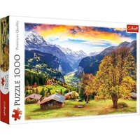 Puzzle 1000 Ein malerisches Alpendorf von Trefl
