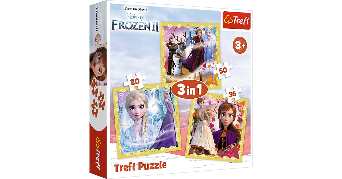 Puzzle 3 in 1 - Anna & Elsa - Disney Frozen II Puzzle 3 in 1 - Anna & Elsa - Disney Frozen II von Trefl
