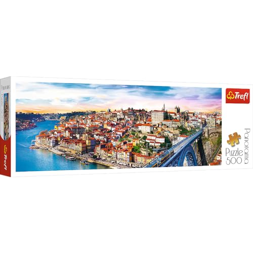 Trefl 29502 Porto, Portugal 500 Teile, Panorama, Premium Quality, für Erwachsene und Kinder ab 10 Jahren Puzzle, Farbig von Trefl