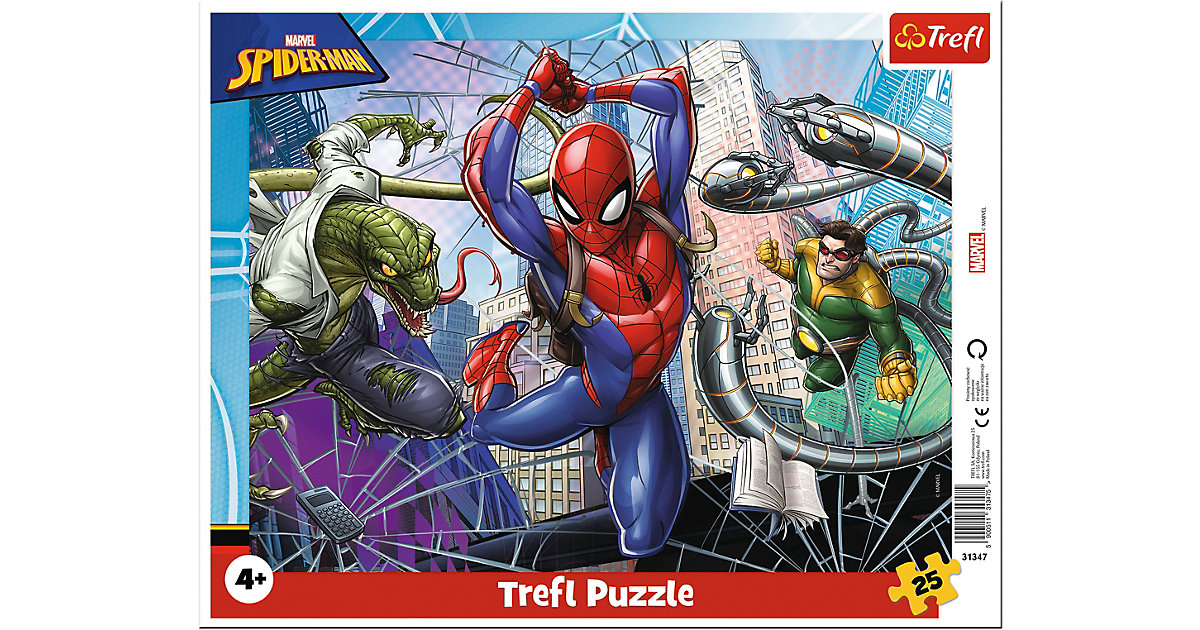 Puzzle - Mutiger Spiderman - Disney Marvel Spiderman, 25 Teile Puzzle - Mutiger Spiderman - Disney Marvel Spiderman, 25 Teile von Trefl