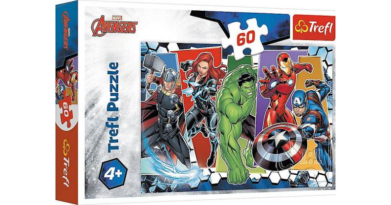 Puzzle The Avengers Invincible - Disney Marvel The Avengers, 60 Teile von Trefl