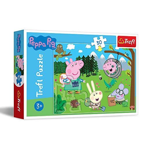 Trefl 916 18245 Waldexpedition, Peppa Pig EA 30pcs, 50 hojas von Trefl