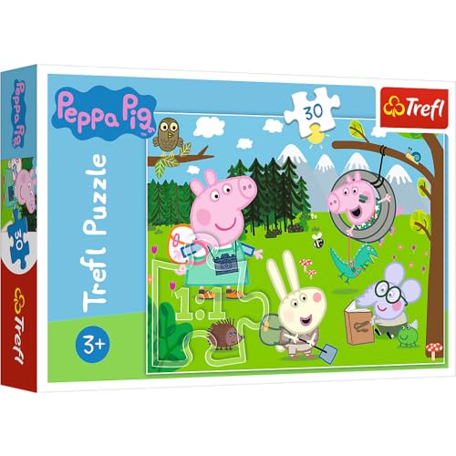 Trefl, Puzzle, Waldexpedition, Peppa Pig, 30 Teile, für Kinder ab 3 Jahren von Trefl