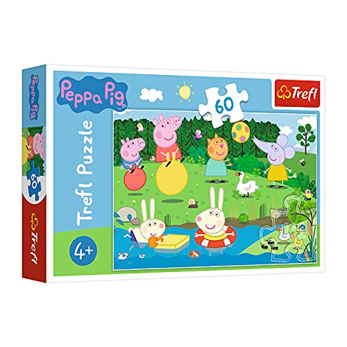 Trefl, Puzzle, Spielen im Sommer, Peppa Pig, 60 Teile, für Kinder ab 4 Jahren von Trefl