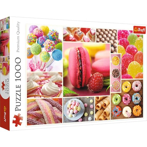 Trefl TR10469 Bonbons, Collage 1000 Teile, Premium Quality, für Erwachsene und Kinder ab 12 Jahren Puzzle, Farbig von Trefl