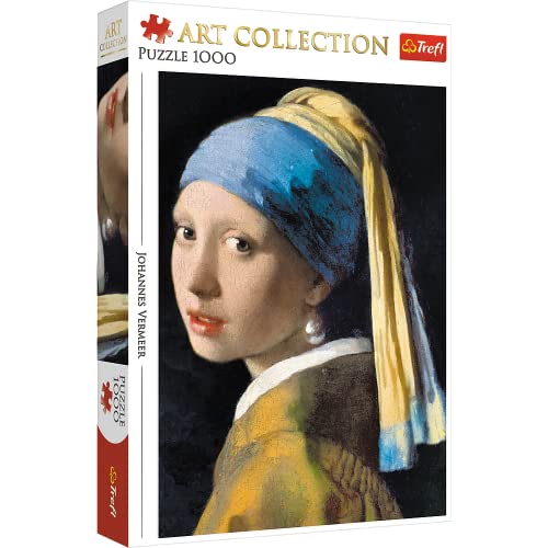 Trefl TR10522 Ein Mädchen mit Perle, Jan Vermeer 1000 Teile, Art Collection, Premium Quality, für Erwachsene und Kinder ab 12 Jahren Puzzle, Farbig von Trefl
