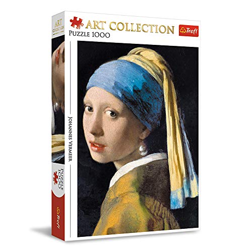 Trefl TR10522 Ein Mädchen mit Perle, Jan Vermeer 1000 Teile, Art Collection, Premium Quality, für Erwachsene und Kinder ab 12 Jahren Puzzle, Farbig von Trefl