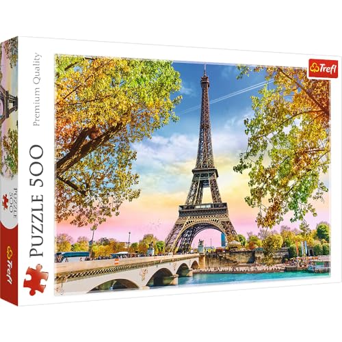Trefl 916 37330 Romantisches EA 500 Teile, Premium Quality, für Erwachsene und Kinder ab 10 Jahren 500pcs Romantic Paris, Coloured von Trefl