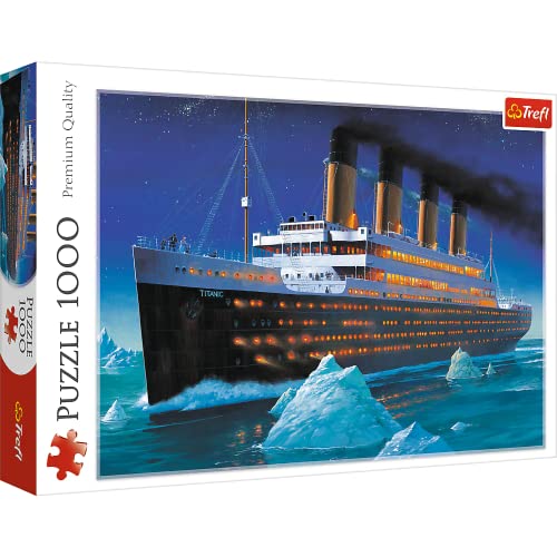 Trefl 916 10080 EA 1000 Teile, Premium Quality, für Erwachsene und Kinder ab 12 Jahren 1000pcs Titanic Puzzle, Coloured von Trefl