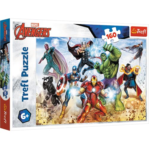 Trefl 916 15368 Bereit, die Welt zu retten, Marvel Avengers EA 160 Teile, für Kinder ab 6 Jahren 160pcs, Coloured von Trefl