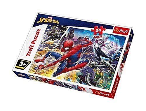Trefl 916 14289 Unerschrockener, Marvel Spiderman EA 24 Maxiteile, für Kinder ab 3 Jahren 24pcs Maxi, Coloured von Trefl
