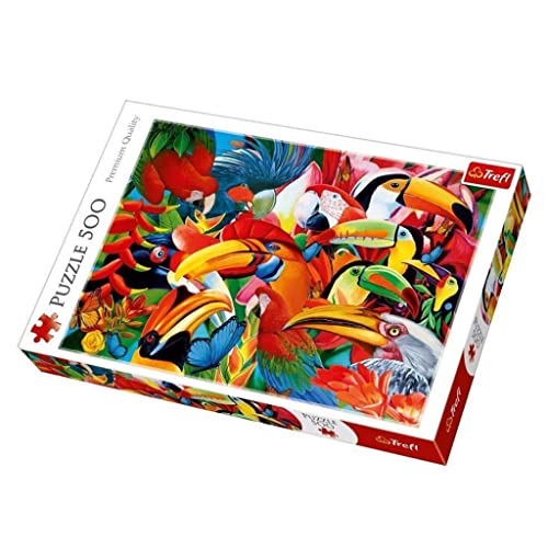 Trefl TR37328 Bunte Vögel 500 Teile, Premium Quality, für Erwachsene und Kinder ab 10 Jahren Puzzle, Farbig von Trefl