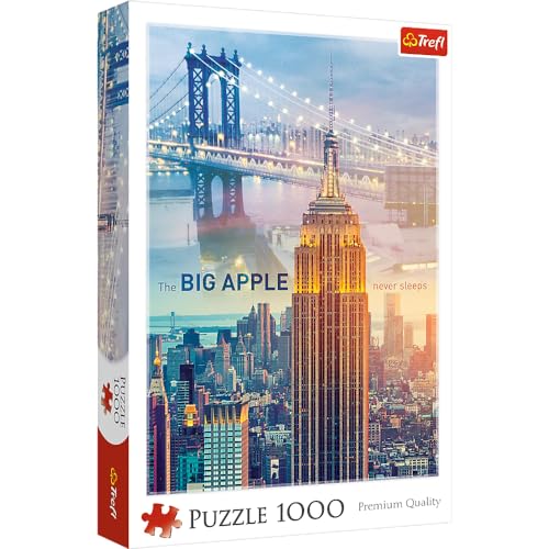 Trefl 10393 New York bei Tagesanbruch 1000 Teile, Premium Quality, für Erwachsene und Kinder ab 12 Jahren Puzzle, Farbig von Trefl