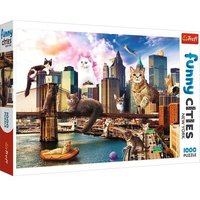 TREFL 10595 Puzzle 1000 - Funny Cities / Katzen in New York TREFL 10595 Puzzle 1000 - Funny Cities / Katzen in New York von Trefl
