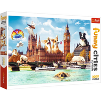 TREFL 10596 Puzzle 1000 Teile - Funny Cities / Hunde in London TREFL 10596 Puzzle 1000 Teile - Funny Cities / Hunde in London von Trefl