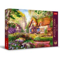TREFL 10804 Puzzle Premium Plus 1000 Teile – Eine Hütte im Wald von Trefl