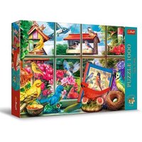 TREFL 10850 Puzzle1000 Teile Premium Plus Puzzle Tea Time: Vogelwelt von Trefl