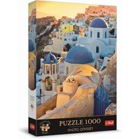 TREFL 10853 Puzzle 1000 Teile Premium Plus - Photo Odyssey: Stadt Oia, Santorini von Trefl
