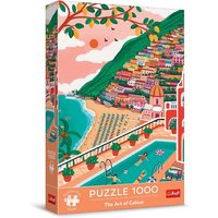 TREFL 10895 Puzzle 1000 Teile Premium Plus - The Art of Colour: Positano, Italien von Trefl