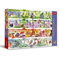 TREFL 12078 Puzzle 1000 Teile Premium Plus Tea Time: Vier Jahreszeiten von Trefl