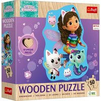 TREFL 20260 Holz Konturpuzzle 50 Teile – Gabby's Dollhouse TREFL 20260 Holz Konturpuzzle 50 Teile – Gabby's Dollhouse von Trefl