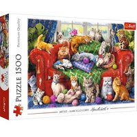 TREFL 26198 Puzzle 1500 - Katzen auf dem Sofa TREFL 26198 Puzzle 1500 - Katzen auf dem Sofa von Trefl