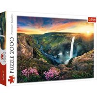 TREFL 27091 Puzzle 2000 Teile - Haifoss Wasserfall, Island von Trefl