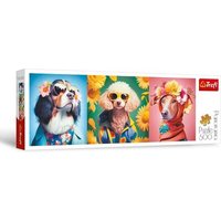 TREFL 29517 Puzzle 500 Teile Panorama Hunde Fashion Week von Trefl