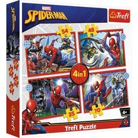TREFL 34384 4 in 1 Puzzle 35, 48, 54, 70 Teile - Spiderman TREFL 34384 4 in 1 Puzzle 35, 48, 54, 70 Teile - Spiderman von Trefl