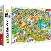 TREFL 37429 Puzzle 500 - Smiley World - Wo ist das Smiley von Trefl