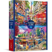 TREFL 37496 Puzzle 2 x 500 Teile Europäische Hauptstädte von Trefl
