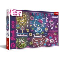 TREFL 37523 Puzzle 500 Teile Neon Hello Kitty von Trefl