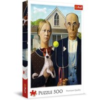 TREFL 37526 Puzzle 500 Teile American Gothic: Hund Edition TREFL 37526 Puzzle 500 Teile American Gothic: Hund Edition von Trefl