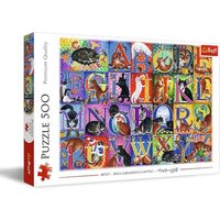 TREFL 37527 Puzzle 500 Teile Katzenalphabet von Trefl