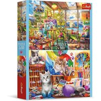 TREFL 37530 Puzzle 2 x 500 Teile Die Kunst der Malerei von Trefl