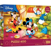 TREFL 37601 Puzzle 600 Teile - 40-jähriges Jubiläum von Trefl: Disney, Mickey Mouse und Freunde von Trefl