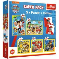 TREFL 93212 Paw Patrol 5-in1-Puzzles und 2 Memos TREFL 93212 Paw Patrol 5-in1-Puzzles und 2 Memos von Trefl