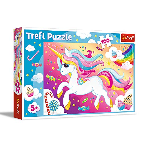 Trefl, 16386 Puzzle, Schönes Einhorn, 100 Teile, für Kinder ab 5 Jahren von Trefl