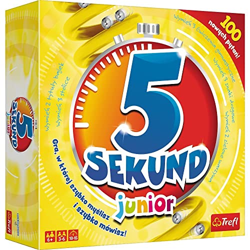Trefl, 5 Sekund Junior, Vereinsspiel, Familienbuch, Dynamisches Spiel, Überraschende Anfragenkarten, Zeitmesser, Verkleidungsspiel, Familien und Gäste, Für Kinder ab 6 J Trefl, 5 Sekund Junior, Vereinsspiel, Familienbuch, Dynamisches Spiel, Überraschende Anfragenkarten, Zeitmesser, Verkleidungsspiel, Familien und Gäste, Für Kinder ab 6 J von Trefl