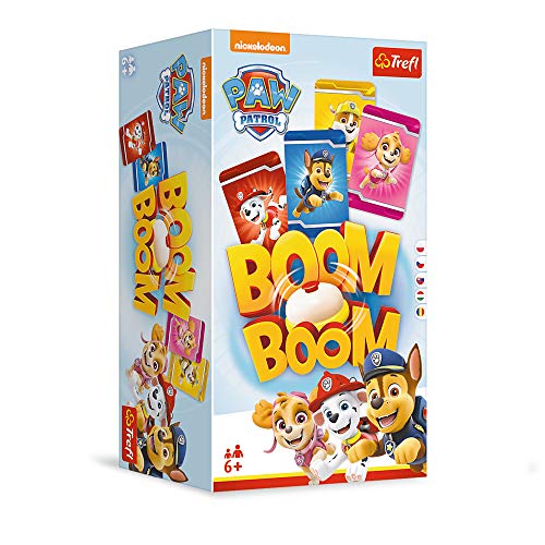 Trefl, Boom Boom Hund Patrol, Dynamisches Familienspiel, Klangspiel für die ganze Familie, Kartenspiel mit Bohden Märchenspiel Hund Patrol, Familien-Spiel für Kinder ab 6 J von Trefl