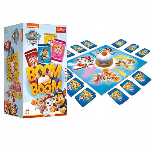 Trefl, Boom Boom Hund Patrol, Dynamisches Familienspiel, Klangspiel für die ganze Familie, Kartenspiel mit Bohden Märchenspiel Hund Patrol, Familien-Spiel für Kinder ab 6 J Trefl, Boom Boom Hund Patrol, Dynamisches Familienspiel, Klangspiel für die ganze Familie, Kartenspiel mit Bohden Märchenspiel Hund Patrol, Familien-Spiel für Kinder ab 6 J von Trefl