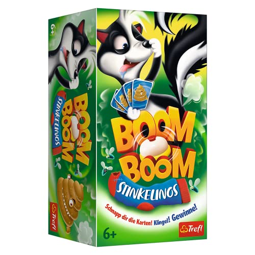 Trefl, Boom Boom Stinkelinos, Spiel mit Glocke, Familienspiel, Gesellschaftsspiel für Erwachsene und Kinder ab 6 Jahren, 2193, Farbig von Trefl