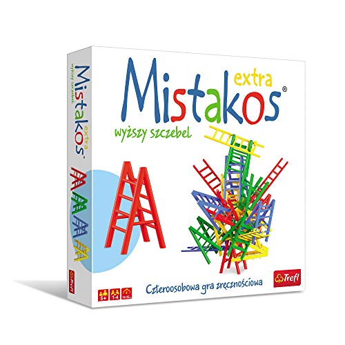 Trefl, Mistakos, Höheres Sprossen, Geschicklichkeitsspiel, Familien-Spiel, 24 Leitern, Verschiedene Formen, Turm Bauen, Bauwerke Bauen, Leiternturm, Mischen Sets, Familienspiel für Kinder ab 5 Jahren Trefl, Mistakos, Höheres Sprossen, Geschicklichkeitsspiel, Familien-Spiel, 24 Leitern, Verschiedene Formen, Turm Bauen, Bauwerke Bauen, Leiternturm, Mischen Sets, Familienspiel für Kinder ab 5 Jahren von Trefl